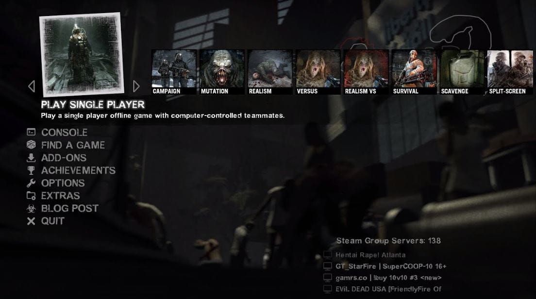 Left 4 Dead 2 Features